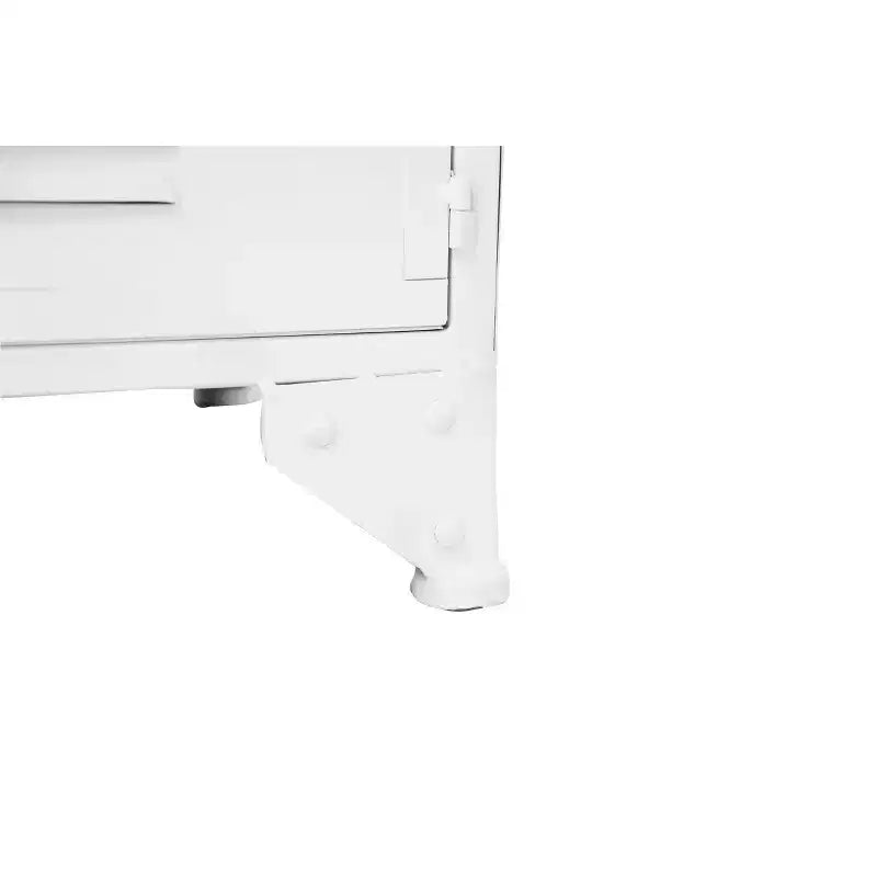 Armoire de rangement décorative de 57,5 po de haut avec étagères fixes