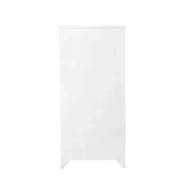 Armoire de rangement décorative de 57,5 po de haut avec étagères fixes