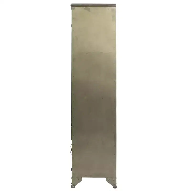 Armoire de rangement décorative de 57,5 po de haut avec étagères fixes